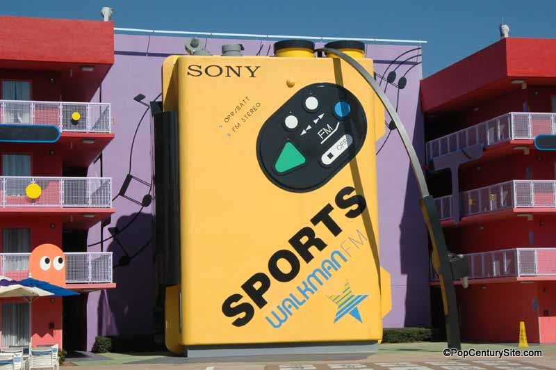Walkman Icon at Pop Century